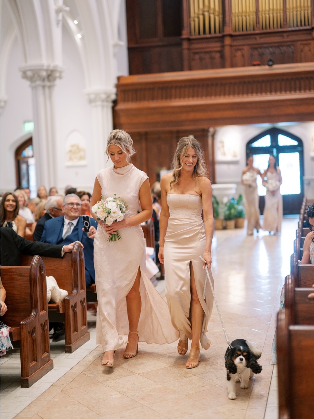 Dessy Collection Strapless bridesmaid dress